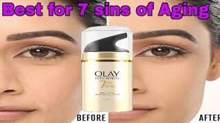 Best night cream Olay total effects 7in1 review #nightcream #olay #shmsiddiquiscorner