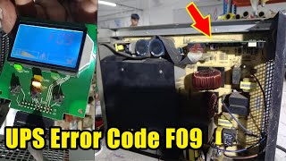 Repair UPS Super HD 3Kva Error code F09 and F08 work again Simple Fixing