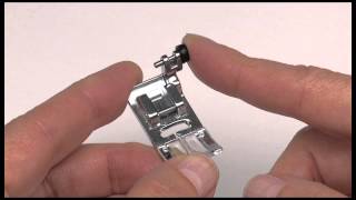 SINGER® All Purpose Clear Lock Presser Foot Tutorial