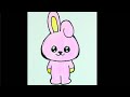 How to draw BT21 Cooky easy||BTS Jungkook Persona#shorts