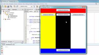 mutiple panels in Java using Netbeans 3