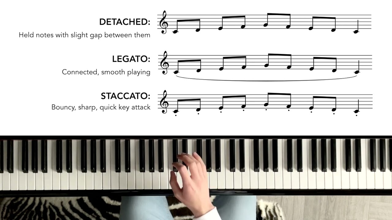 How To Play Legato & Staccato On The Piano | Technique Tuesday Tutorial ...