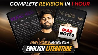 ICSE 10th : English Literature Super fast Revision in 1 Hour || Julius Caesar \u0026 Treasure Chest