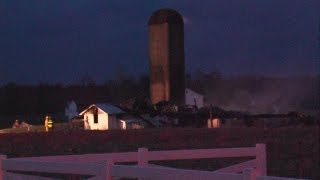 11pm: Geauga County barn fire