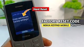 All nokia keypad phone factory reset used code || factory reset