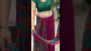 டெய்லி அணியும் சேலையை 1 நிமிடத்தில் அலங்கரித்தல் #saree #dailywearsarees #trending #viral #shorts #youtubeshorts