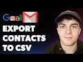 How to Export Google Contacts to Csv (Full 2025 Guide)