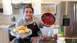 Let's Make Strawberry Shortcakes with Fresh Local Strawberries LIVE