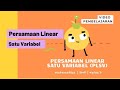 Matematika SMP Kelas 7: Persamaan Linear Satu Variabel (PLSV)