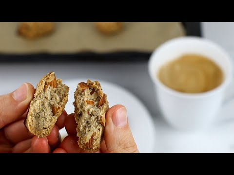 Recipe for crispy almond butter oatmeal cookies