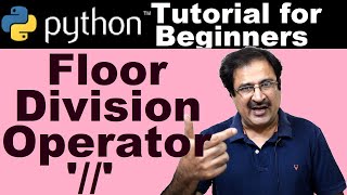 floor division operator in python | python for beginners #bintuharwani #floordivision #pythoncoding
