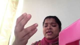 Shruthi G # Mahaganapathe krithi Sahithyam Hamsadhwani Ragam - Learn Carnatic Music