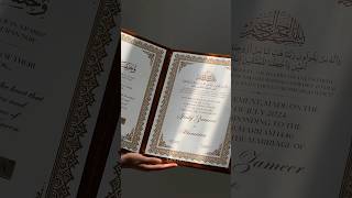 Premium velvet Nikah nama booklet | Nikah nama | Nikah Certificate | #nikah #nikkah #nikahnama