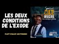 CULTE INAUGURAL. LES DEUX CONDITIONS DE L'EXODE| Past GRACE MUTOMBO Dimanche 01.05.2022