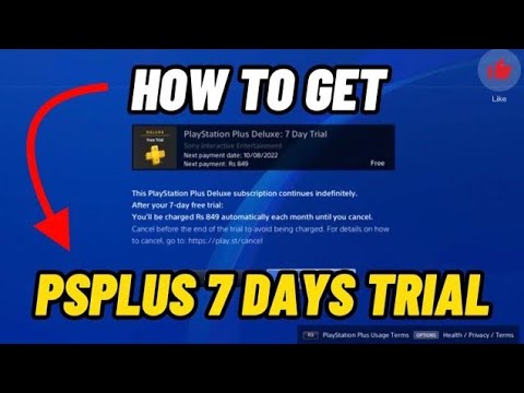 HOW TO Get PS PLUS 7 Days Trial PS4 PS5 2022 New Easy Method Works 100% ...