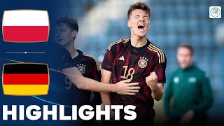 Germany vs Poland | What a Game | Highlights | U19 European Championship Qualification 17-10-2023