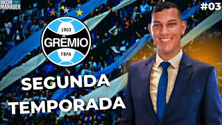 A 2° TEMPORADA ESTÁ CHEGANDO... | MC no GRÊMIO FBPA 💙🤍 SOCCER MANAGER 2022 LIVE ON #03