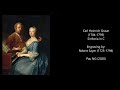 carl heinrich graun 1704 1759 sinfonia in c