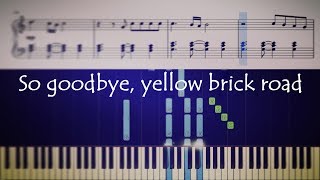 How to play the piano part of "Goodbye Yellow Brick Road" by Elton John