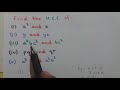 Video 60: Finding HCF of Algebraic Expressions