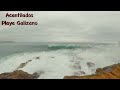 2024 northern spain acantilados playa galizano relaxing duduc music with wild ocean waves.