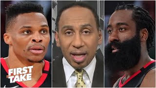 Russell Westbrook doesn't want to play with James Harden anymore - Stephen A. | First Take