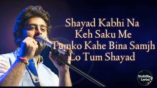 #shayad #ArijitSingh #Loveaajkal (Lyrics)Shayad | Love Aaj Kal | Arijit Singh | Kartik , Sara Ali |