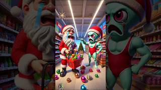 🤩Evolution of Santa Claus: Santa Claus Crying in the Supermarket 🤣 #ai #funny #squid #santaclaus