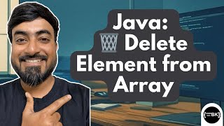 Java program to delete an element from an array