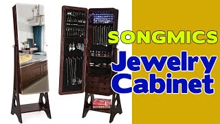 SONGMICS 8 LEDs Jewelry Cabinet Review |Standing Jewelry Cabinet