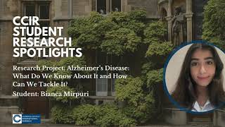 CCIR Academy Student Spotlights: Bianca on her Publication Journey in Neuroscience