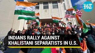 Khalistani radicals watch as Indians in San Francisco hold 'Tiranga Rally' after attack on Consulate