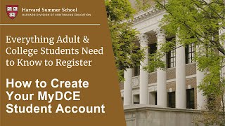 How to Create Your MyDCE Student Account