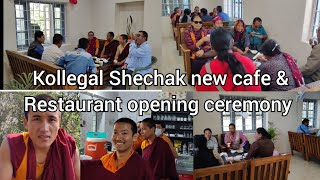 New cafe \u0026 Restaurant opening ceremony in kollegal Shechak today #tibetan #tibetanvlogger