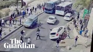 Israel: Footage shows moment car crashes into Palestinians after being pelters with stones