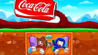 CAN WE SURVIVE THE COCA COLA TSUNAMI IN ROBLOX 😱