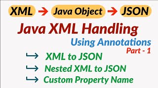 XML to JSON Conversion in Java | XML to JSON Java | Java XML Parser to JSON | JAXB Tutorial Hindi #1