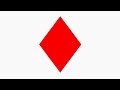 Basic Python Turtle Code: Ace of Diamonds