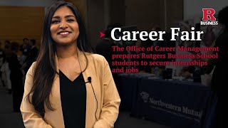 Rutgers Business School students put job-seeking skills to work at a career fair