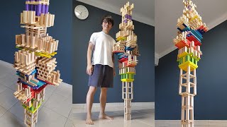 The Bone Castle Tower | Wooden Block Toy Tower | Jenga Stack | Pro Level