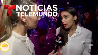 Telemundo habló con Alexandria Ocasio-Cortez tras ganar un escaño al Congreso po