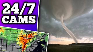 🔴 LIVE Severe Weather Coverage - Live Storm Chasers And Tornado Warnings...