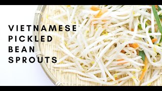 Vietnamese Pickled Bean Sprouts and Carrots | The Best Dưa Giá Recipe