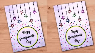 🥰 White Paper 🥰 Grandparents day greeting card | grandparents day card making | without glue