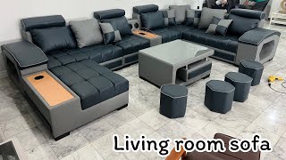 Living room sofa | โซฟาครอบครัว | โซฟาชุดใหญ่ | โซฟาโมเดิร์น | โซฟาห้องรับแขก