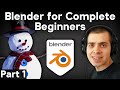 Part 1 - Blender for Complete Beginners Tutorial Series (Navigation & Shortcut Keys)