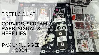 First Look at Corvids, Scream Park, Signal and Here Lies by DVC Games - PAX Unplugged 2024