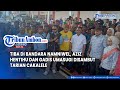 Tiba di Bandara Namniwel, Aziz Hentihu dan Gadis Umasugi Disambut Tarian Cakalele