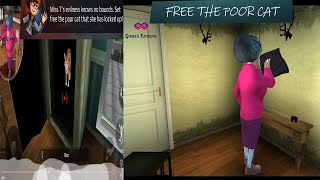 Scary Teacher 3D - Gameplay Walkthrough Part 6 - FREE THE CAT (Android, iOS)  | Games tutorial