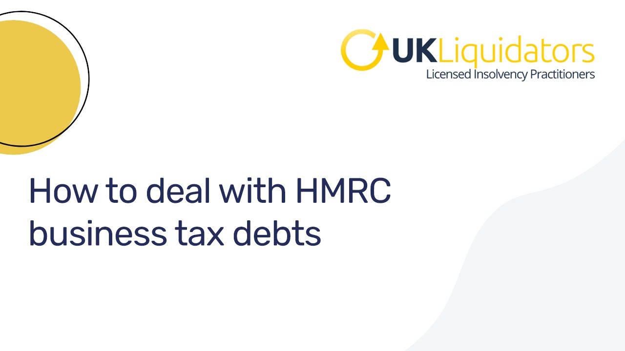 How To Deal With HMRC Business Tax Debts - YouTube